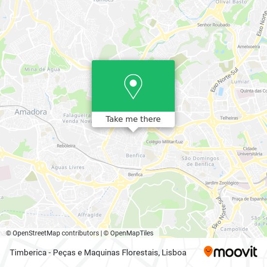 Timberica - Peças e Maquinas Florestais mapa
