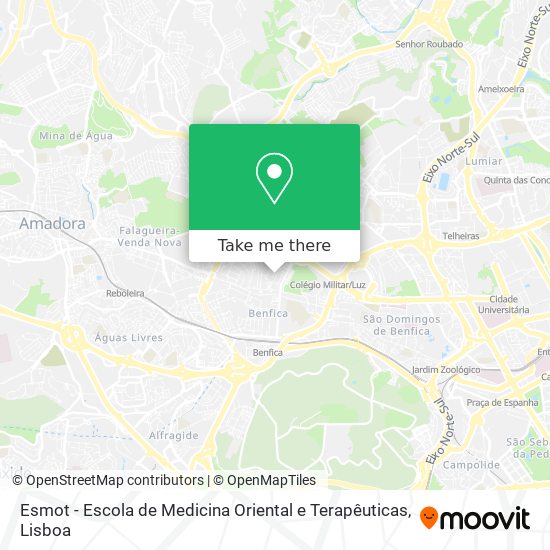 Esmot - Escola de Medicina Oriental e Terapêuticas map