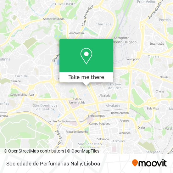 Sociedade de Perfumarias Nally map