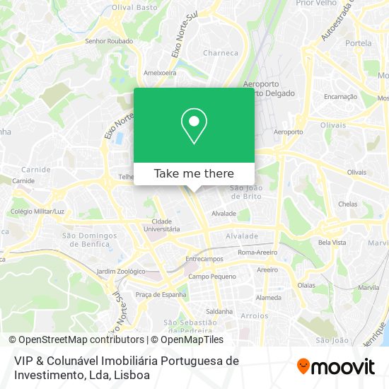 VIP & Colunável Imobiliária Portuguesa de Investimento, Lda map