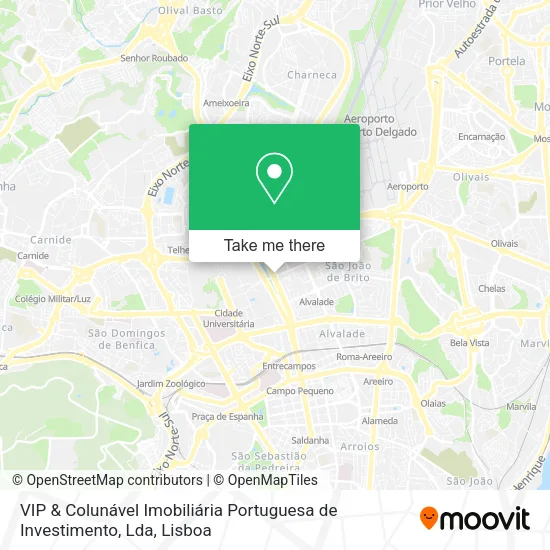 VIP & Colunável Imobiliária Portuguesa de Investimento, Lda map