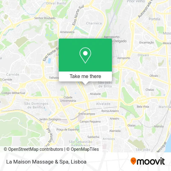 La Maison Massage & Spa map