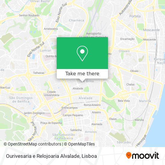 Ourivesaria e Relojoaria Alvalade map