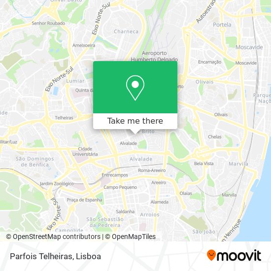 Parfois Telheiras map