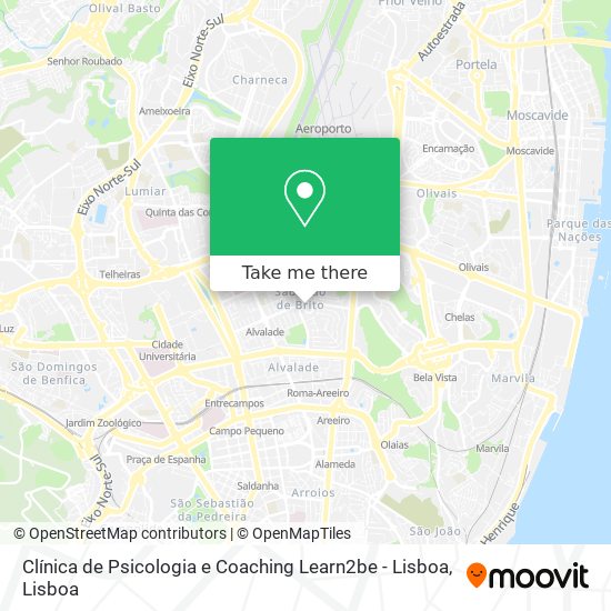 Clínica de Psicologia e Coaching Learn2be - Lisboa map