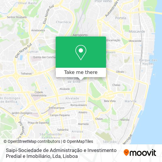 Saipi-Sociedade de Administração e Investimento Predial e Imobiliário, Lda map