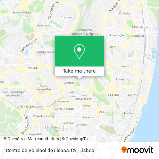 Centro de Voleibol de Lisboa, Cvl map