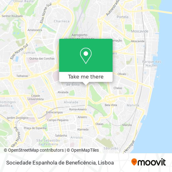 Sociedade Espanhola de Beneficência map