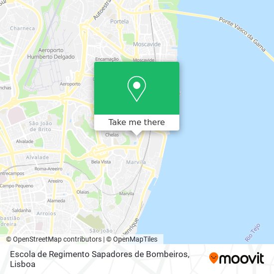 Escola de Regimento Sapadores de Bombeiros map