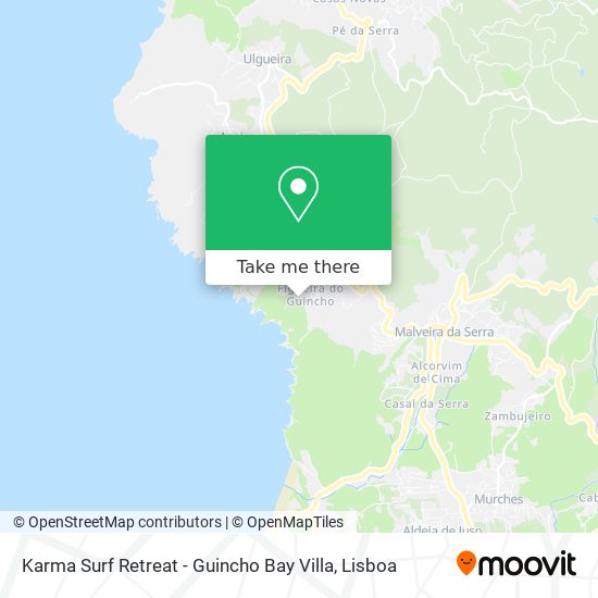 Karma Surf Retreat - Guincho Bay Villa map