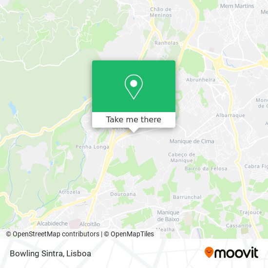 Bowling Sintra map