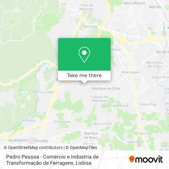 Pedro Pessoa - Comércio e Indústria de Transformação de Ferragens map