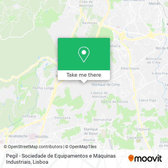 Pegil - Sociedade de Equipamentos e Máquinas Industriais map