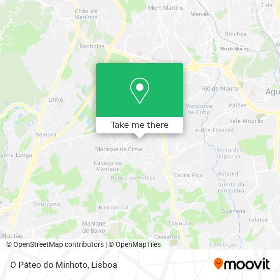 O Páteo do Minhoto mapa