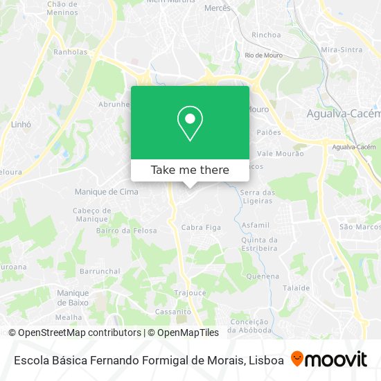 Escola Básica Fernando Formigal de Morais mapa