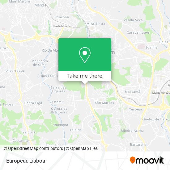 Europcar map