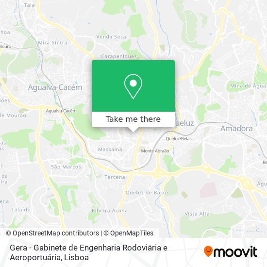 Gera - Gabinete de Engenharia Rodoviária e Aeroportuária map