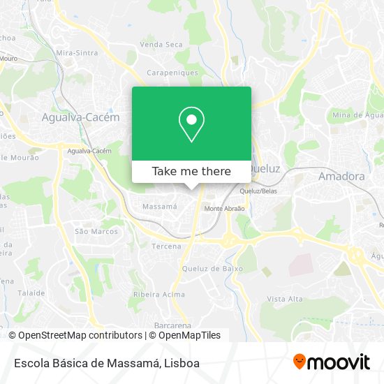 Escola Básica de Massamá mapa