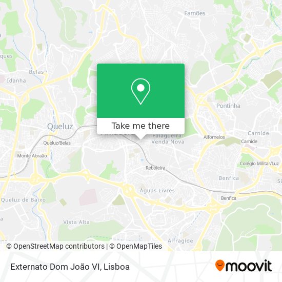 Externato Dom João VI map