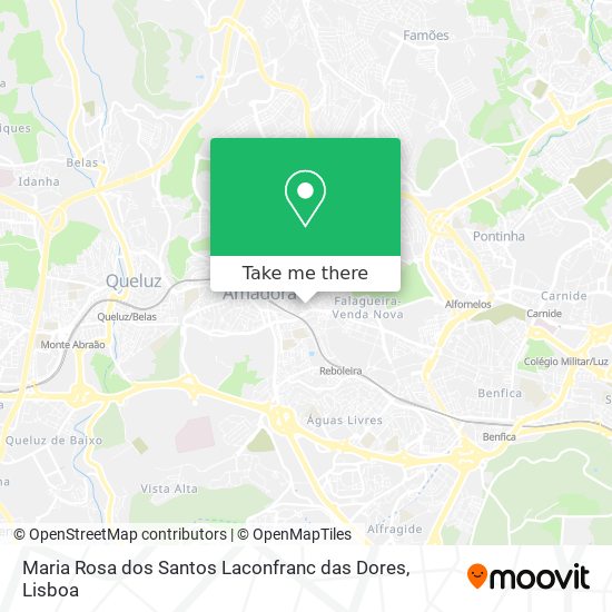 Maria Rosa dos Santos Laconfranc das Dores mapa