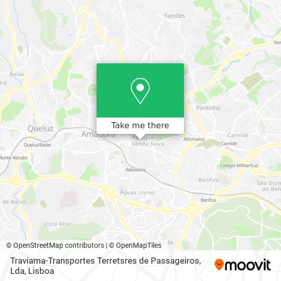 Traviama-Transportes Terretsres de Passageiros, Lda map