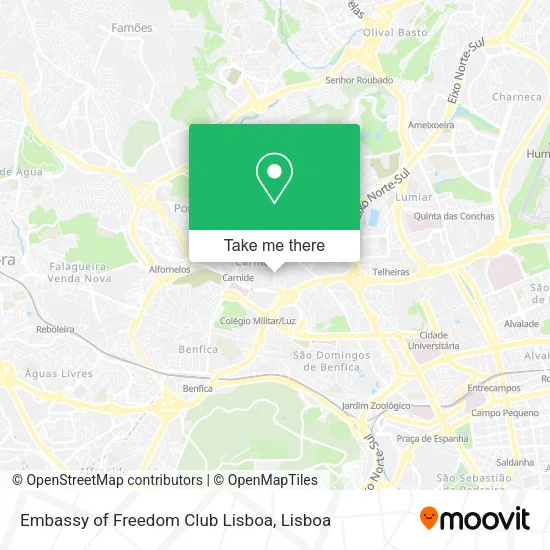 Embassy of Freedom Club Lisboa map