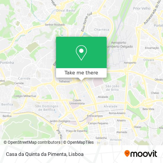 Casa da Quinta da Pimenta map