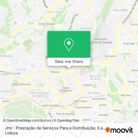Jmr - Prestação de Serviços Para a Distribuição, S.a. map