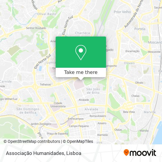Associação Humanidades map