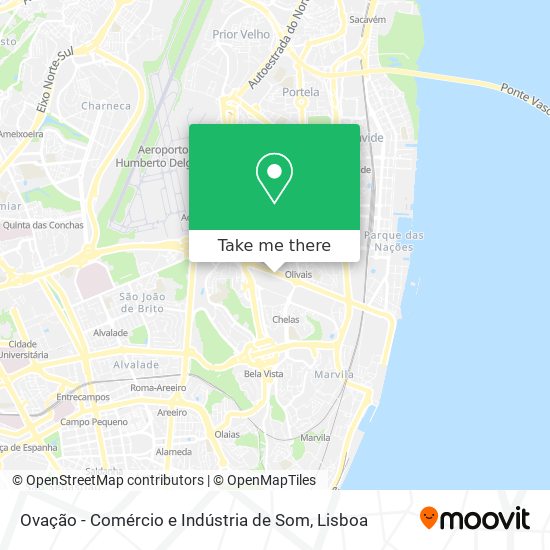 Ovação - Comércio e Indústria de Som map