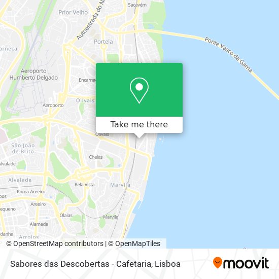 Sabores das Descobertas - Cafetaria map