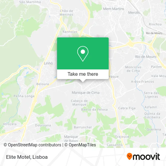 Elite Motel mapa