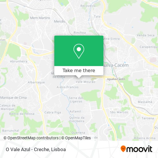 O Vale Azul - Creche mapa