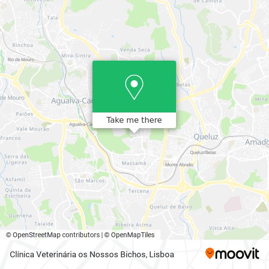 Clínica Veterinária os Nossos Bichos map