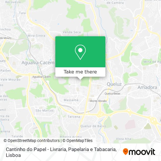 Cantinho do Papel - Livraria, Papelaria e Tabacaria mapa