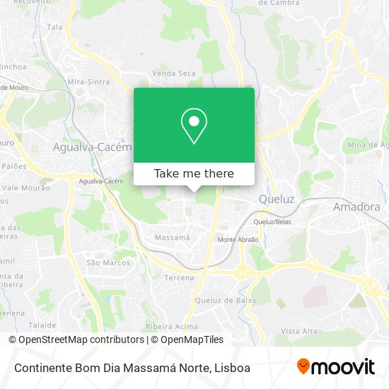 Continente Bom Dia Massamá Norte map