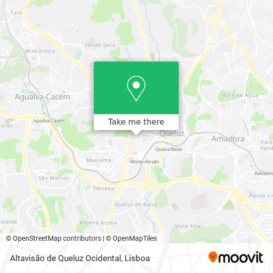 Altavisão de Queluz Ocidental mapa