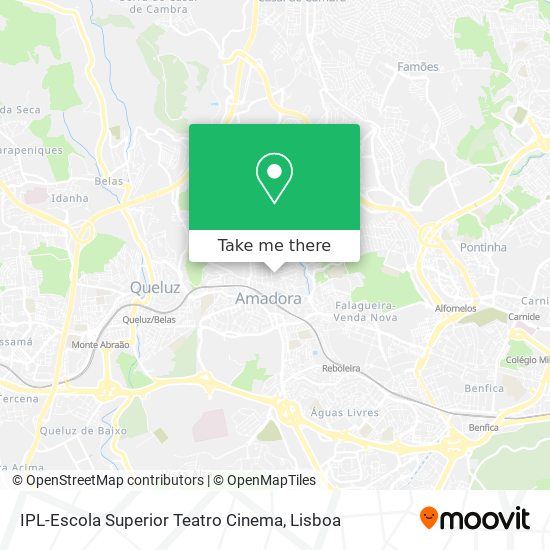 IPL-Escola Superior Teatro Cinema map