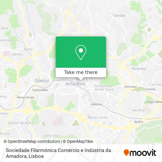 Sociedade Filarmónica Comércio e Indústria da Amadora mapa