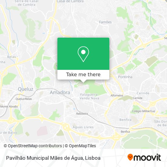Pavilhão Municipal Mães de Água mapa