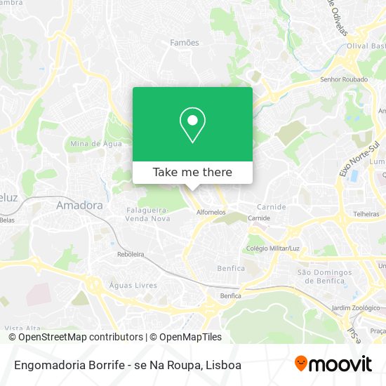 Engomadoria Borrife - se Na Roupa mapa