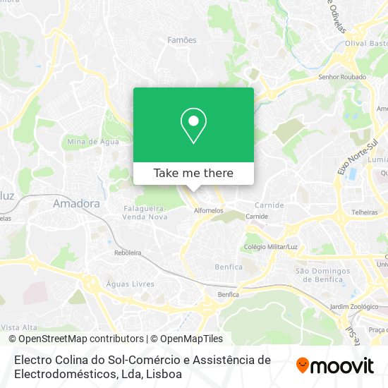 Electro Colina do Sol-Comércio e Assistência de Electrodomésticos, Lda map
