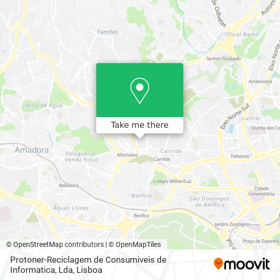 Protoner-Reciclagem de Consumiveis de Informatica, Lda map
