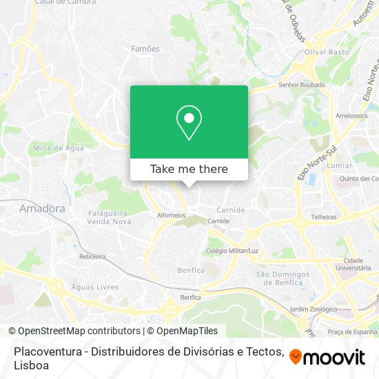 Placoventura - Distribuidores de Divisórias e Tectos map