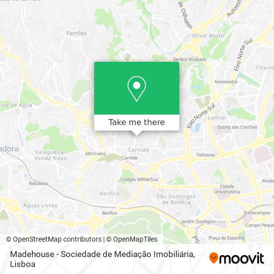 Madehouse - Sociedade de Mediação Imobiliária mapa