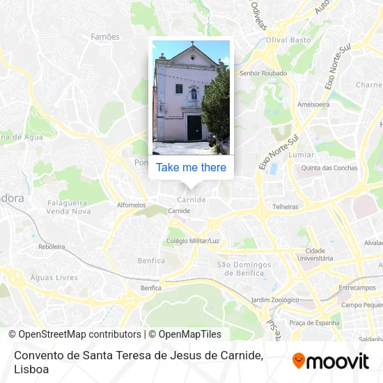 Convento de Santa Teresa de Jesus de Carnide map