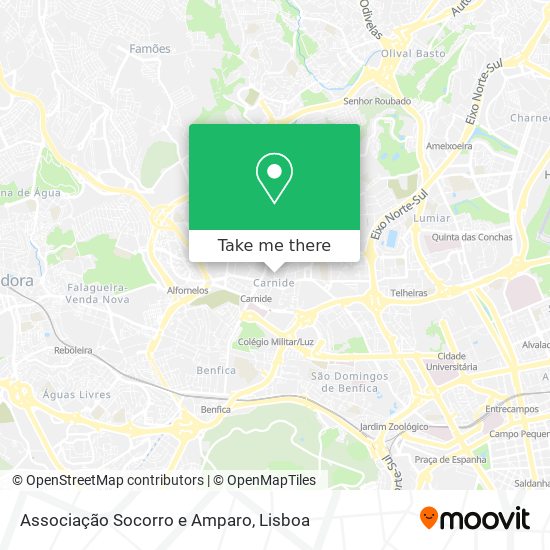 Associação Socorro e Amparo mapa