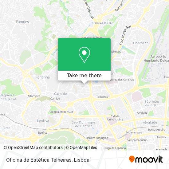 Oficina de Estética Telheiras map