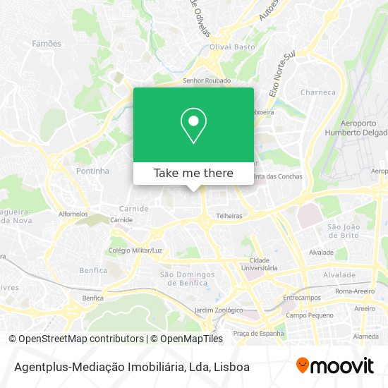 Agentplus-Mediação Imobiliária, Lda mapa