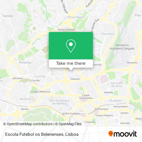 Escola Futebol os Belenenses map